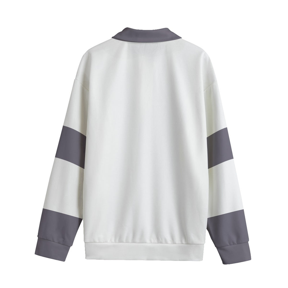 Mauve Lapel Collar Sweater V2