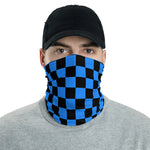 Blue Checkered Neck Gaiter