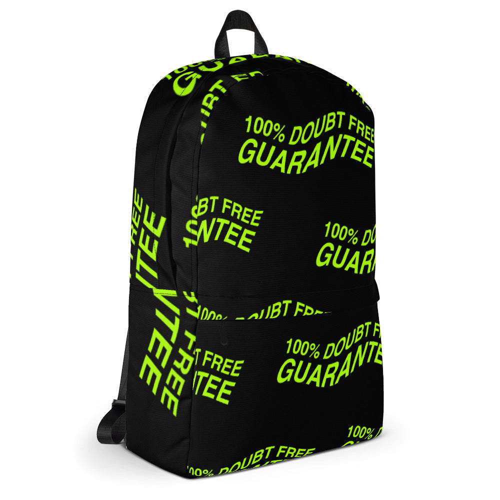 100% DOUBT FREE GUARANTEE Backpack - [RADIOACTIVE - Black]