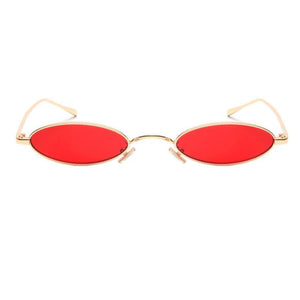Colorful Vintage 90s Slender Oval Sunglasses