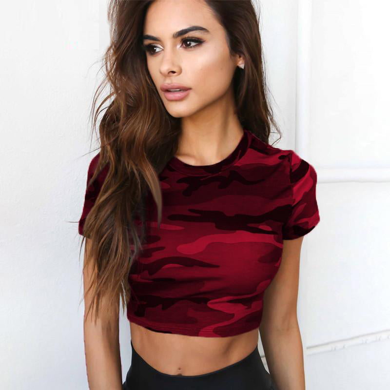 Sexy Camouflage Crop Top