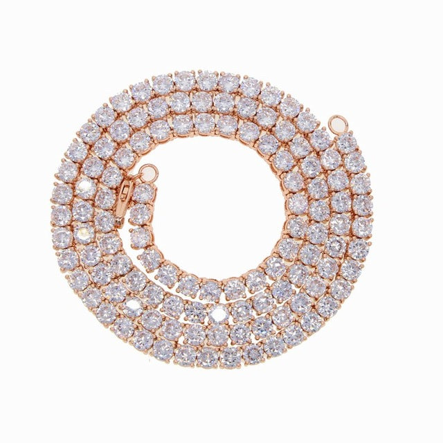 Maxi Necklace Collares Collier 2019 Top Quality Necklace Long/choker Wholesale 5mm Cz Chain For Women/men Bling Tennis Jewelry